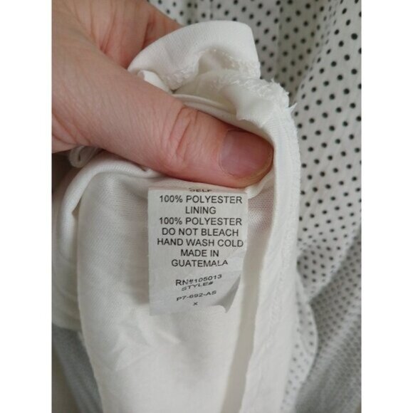 Andree by Unit Womens XL Dress White Polka Dot Short Sleeve Hi-low Cottagecore - Picture 7 of 7